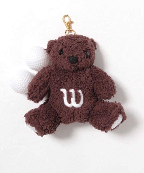 wilson（ウィルソン）の「WILSON BEAR/ウィルソンベア BEARボールポーチ（ゴルフグッズ・メンズ・ホワイト/ピンク/ネイビー/ブラウン・FREE）」の15枚目の写真