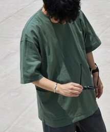 SHIPS any: "COTTON USA" 6oz オーバーサイズ キャンプポケット Tシャツ◇