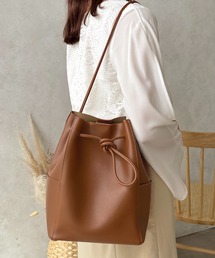 【apres jour clair×ARIAZ】フェイクレザー巾着バッグ