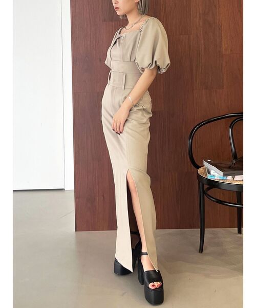 EMODA(エモダ)の「スーパーハイウエストスリットスカート(スカート・レディース・ブルー/ブラック/ベージュ・SMALL/MEDIUM)」の20枚目の写真