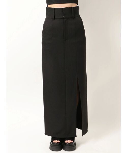 EMODA(エモダ)の「スーパーハイウエストスリットスカート(スカート・レディース・ブルー/ブラック/ベージュ・SMALL/MEDIUM)」の21枚目の写真