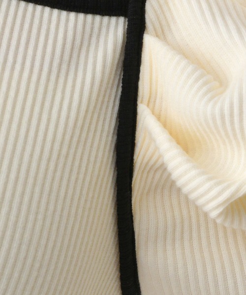 Heather（ヘザー）の「アソートパフスリーブTEE　906216（Tシャツ/カットソー・レディース・ホワイト×ブラック/ブラック×ホワイト/オフホワイト・FREE）」の22枚目の写真