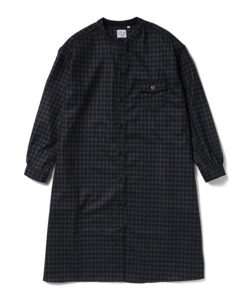 BEAMS BOY（ビームスボーイ）の「orSlow / CPO CHECK ワンピース（ワンピース・レディース・チャコールグレー・ONE SIZE）」の2枚目の写真