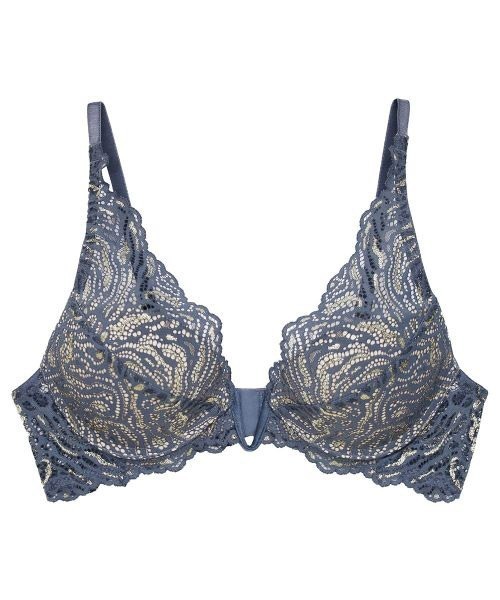 ANNEBRA(アンブラ)の「Vintage デコルテレースモールドカップブラジャー(ブラジャー・レディース・ベージュ/グレー・F70/B70/C70/E70/C80/E80/F75/D75/G75/G70/D80/D70/B75/C75/E75)」の4枚目の写真