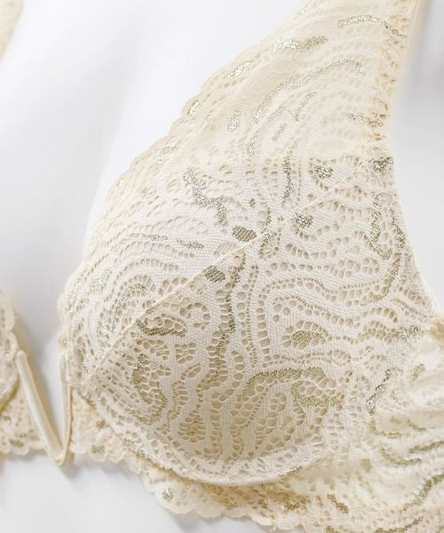 ANNEBRA(アンブラ)の「Vintage デコルテレースモールドカップブラジャー(ブラジャー・レディース・ベージュ/グレー・F70/B70/C70/E70/C80/E80/F75/D75/G75/G70/D80/D70/B75/C75/E75)」の8枚目の写真