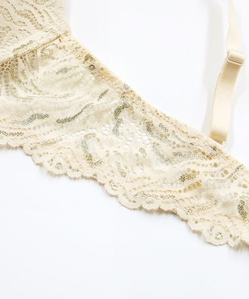 ANNEBRA(アンブラ)の「Vintage デコルテレースモールドカップブラジャー(ブラジャー・レディース・ベージュ/グレー・F70/B70/C70/E70/C80/E80/F75/D75/G75/G70/D80/D70/B75/C75/E75)」の10枚目の写真