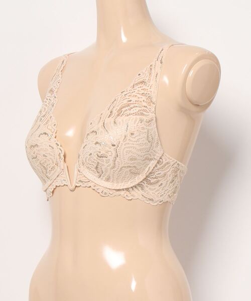 ANNEBRA(アンブラ)の「Vintage デコルテレースモールドカップブラジャー(ブラジャー・レディース・ベージュ/グレー・F70/B70/C70/E70/C80/E80/F75/D75/G75/G70/D80/D70/B75/C75/E75)」の15枚目の写真
