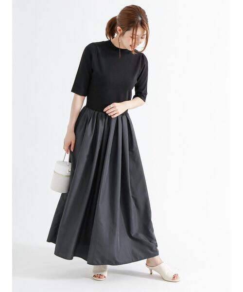 Te chichi（テチチ）の「ドッキングワンピース（ワンピース・レディース・ベージュ/ブラック・F）」の5枚目の写真