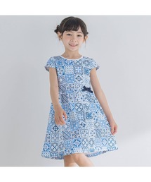 BeBe | BeBe/【お揃い】タイル柄プリントワンピース(90~150cm)(ワンピース)