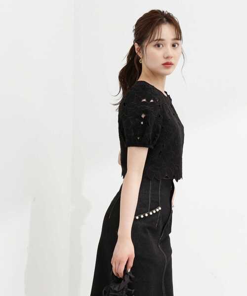 PROPORTION BODY DRESSING（プロポーションボディドレッシング）の「カットワークブラウス / 1213210705（シャツ/ブラウス・レディース・ブルー/ブラック・SMALL/MEDIUM）」の21枚目の写真