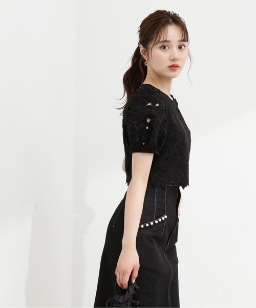 PROPORTION BODY DRESSING（プロポーションボディドレッシング）の「カットワークブラウス / 1213210705（シャツ/ブラウス・レディース・ブルー/ブラック・SMALL/MEDIUM）」の5枚目の写真