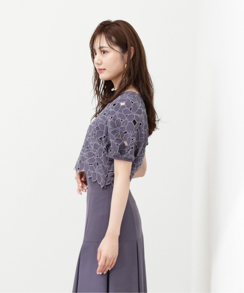 PROPORTION BODY DRESSING（プロポーションボディドレッシング）の「カットワークブラウス / 1213210705（シャツ/ブラウス・レディース・ブルー/ブラック・SMALL/MEDIUM）」の8枚目の写真