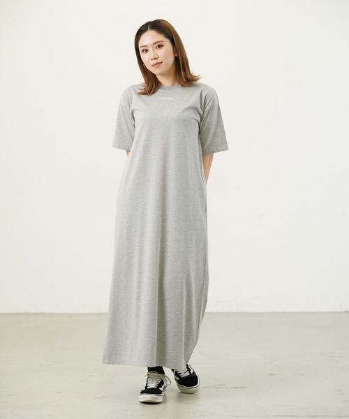 BABU-BU(バブーブ)の「ALINE CUT SAW TEE ONEPIECE(ワンピース・レディース・ネイビー/グレー・ONE SIZE)」の13枚目の写真
