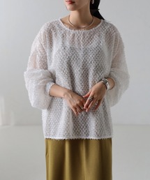 フリンジジャガードシアーブラウス