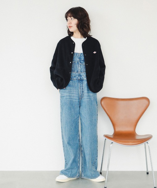 DANTON（ダントン）の「DANTON / ノーカラー フリース ジャケット