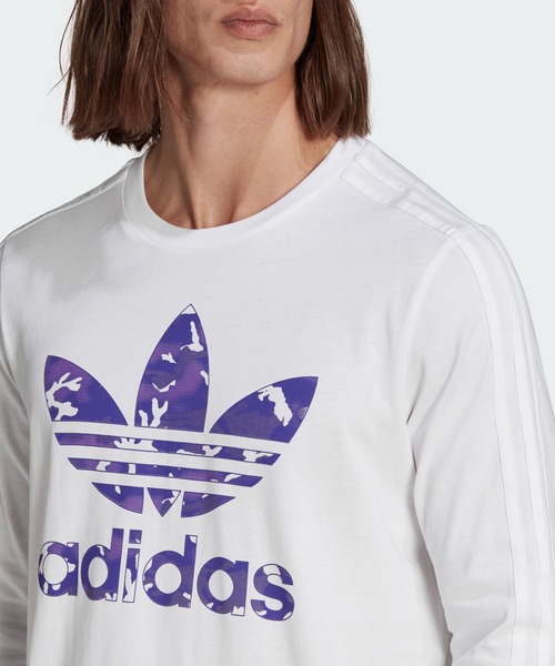 【adidas】ストライプス グラフィック Tシャツ セール】グラフィック カモストライプ 長袖Tシャツ / ロンT
