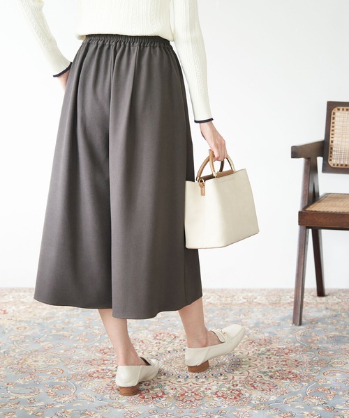 ROPE' PICNIC（ロペピクニック）の「シワになりにくい・アンチピリング/きれいめイージースカーチョ（その他パンツ・レディース・ブラック/オフホワイト/チャコールグレー・40/38/36）」の12枚目の写真