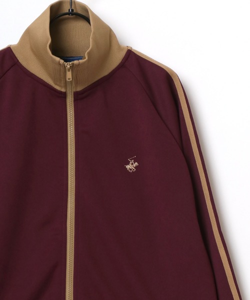 BEVERLY HILLS POLO CLUB（ビバリーヒルズポロクラブ）の「BEVERLY HILLS POLO CLUB/ビバリーヒルズポロクラブ オーバーサイズ ロゴ ワンポイント刺繍 トラックジャケット/ラインジャージ/長袖 トップス/レディース メンズ（ジャージ・レディース・スミクロ/オレンジ/アイボリー/サックスブルー/ネイビー/グレー/ブラウン/ワイン/ホワイト系その他/ブラック系その他・M/L/LL）」の9枚目の写真