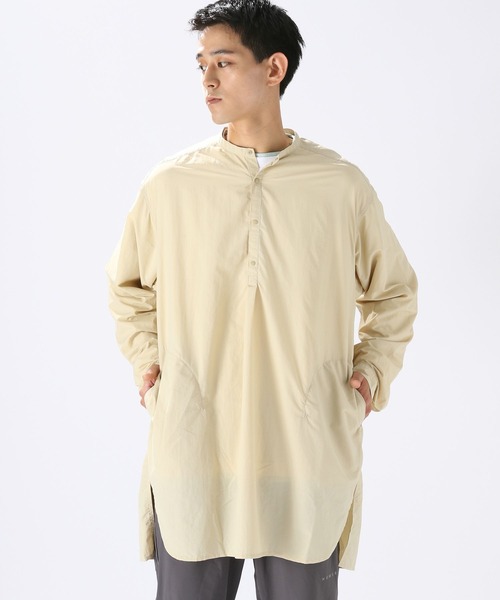 NUMERALS（ヌメラルズ）の「[NUMERALS]ビッグプルオーバーシャツ（シャツ/ブラウス・メンズ・ブラック/ベージュ・FREE）」の9枚目の写真