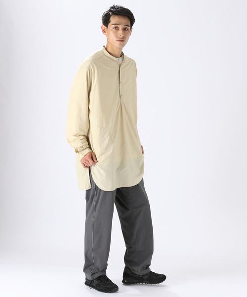 NUMERALS（ヌメラルズ）の「[NUMERALS]ビッグプルオーバーシャツ（シャツ/ブラウス・メンズ・ブラック/ベージュ・FREE）」の8枚目の写真