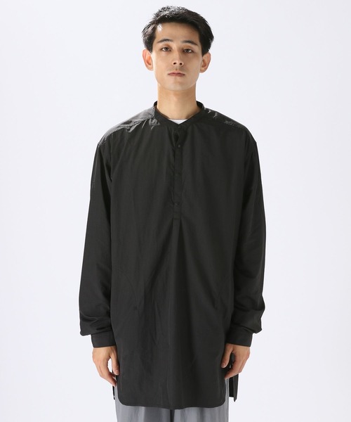 NUMERALS（ヌメラルズ）の「[NUMERALS]ビッグプルオーバーシャツ（シャツ/ブラウス・メンズ・ブラック/ベージュ・FREE）」の10枚目の写真