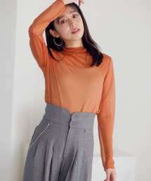 mysty woman | シアーラメハイネックインナー 977533(Tシャツ/カットソー)