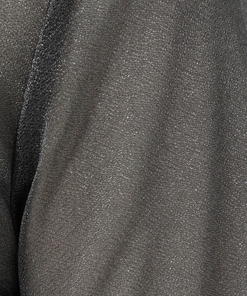 mysty woman（ミスティウーマン）の「シアーラメハイネックインナー　977533（Tシャツ/カットソー・レディース・アイボリー/チャコールグレー/ブラウン/オレンジ/ブルー系その他・FREE）」の21枚目の写真