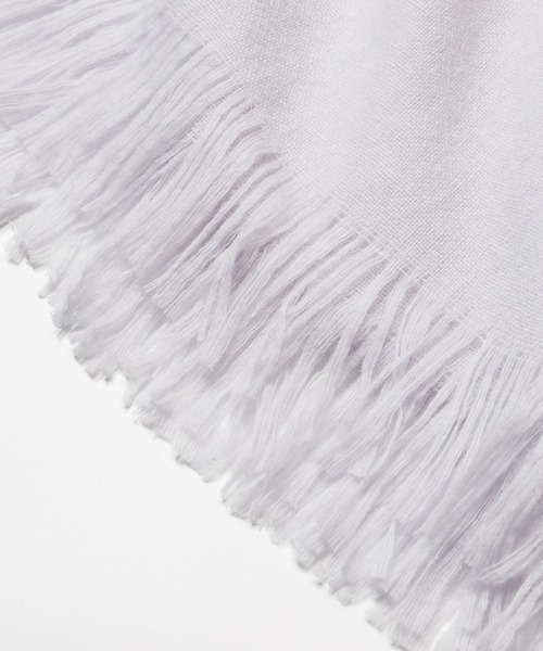 ASAUCE MELER（アソースメレ）の「【ASAUCE MELER】カシミヤマイクロバスケットストール / AM25F-ST101（ストール/ショール・レディース・ブラック/グレー/ベージュ/チョコ/ライトグレー/サックスブルー/ブルー/アッシュグレー/ラベンダー/ダークブラウン/グレー系その他/アイボリー・FREE）」の18枚目の写真