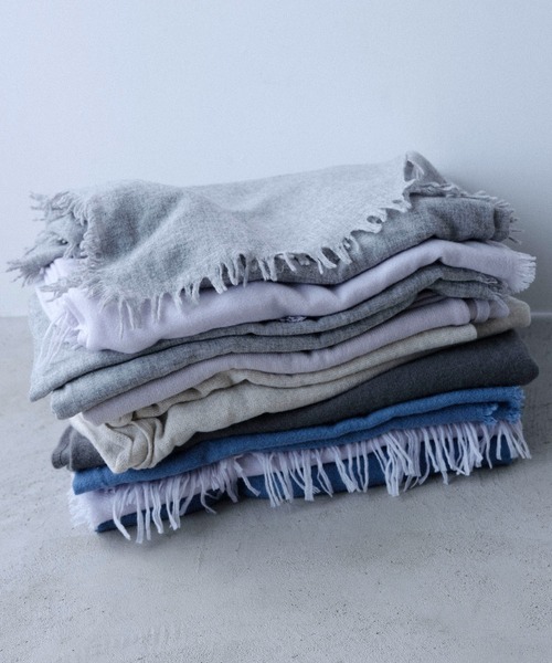 セール】【ASAUCE MELER】カシミヤマイクロバスケットストール / AM25F