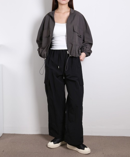 3.3 Field Trip （3.3フィールドトリップ）の「3.3 Field Trip／ストリングポケットジャケット 2978688（ブルゾン・レディース・チャコール/ブラック・FREE）」の8枚目の写真