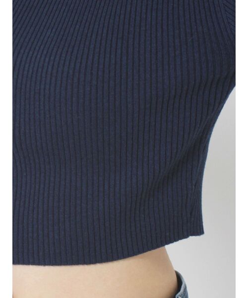 EVRIS（エヴリス）の「タートルショートニット（ニット/セーター・レディース・ホワイト/ブラック/ネイビー/グレー・FREE）」の11枚目の写真