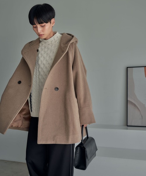 eL（エル）の「【eL】Hood Short Coat/909873（その他アウター）」 - WEAR
