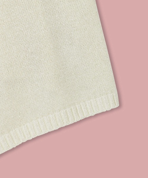 Right-on(ライトオン)の「【VIVIAN BLUE】ラメニットビスチェレイヤード(ニット/セーター・キッズ・ホワイト/レッド・150/120/130/140)」の15枚目の写真