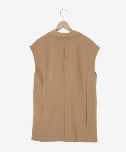 le.coeur blanc（ルクールブラン）の「テーラードジレ（ベスト・レディース・ベージュ/ブラック・38）」の15枚目の写真