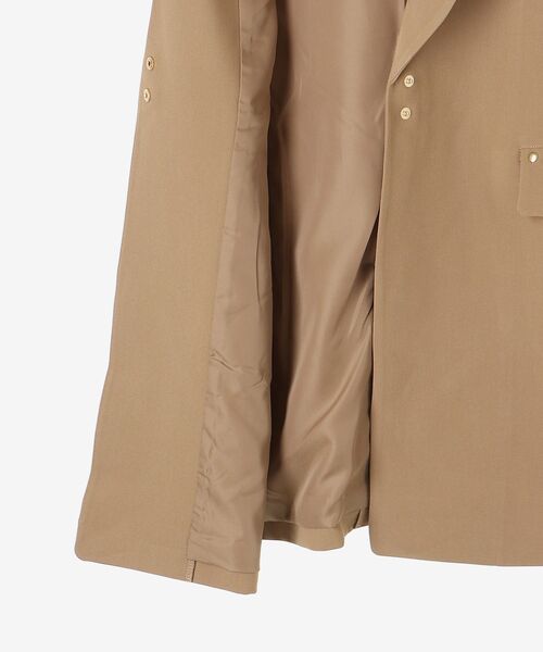 le.coeur blanc（ルクールブラン）の「テーラードジレ（ベスト・レディース・ベージュ/ブラック・38）」の20枚目の写真