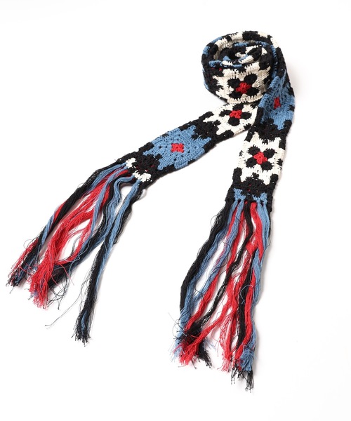 DISCOVERED（ディスカバード）の「CROCHET KNIT BELT（ベルト・メンズ・ブラック/ベージュ・FREE）」の2枚目の写真