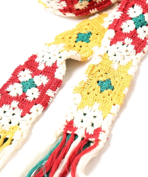 DISCOVERED（ディスカバード）の「CROCHET KNIT BELT（ベルト・メンズ・ブラック/ベージュ・FREE）」の8枚目の写真