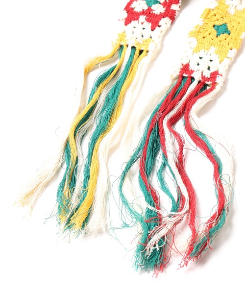 DISCOVERED（ディスカバード）の「CROCHET KNIT BELT（ベルト・メンズ・ブラック/ベージュ・FREE）」の9枚目の写真