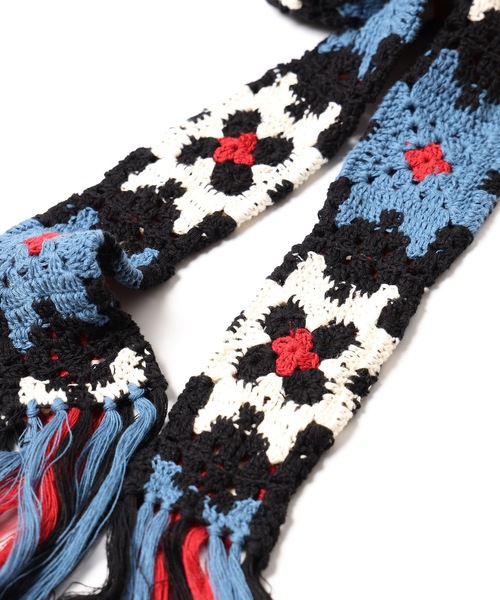 DISCOVERED（ディスカバード）の「CROCHET KNIT BELT（ベルト・メンズ・ブラック/ベージュ・FREE）」の11枚目の写真