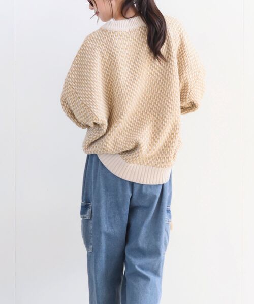 変わり編みニットプルオーバー（ニット/セーター）｜rps（アール