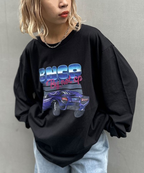 CIAOPANIC(チャオパニック)の「【ZOZO限定】BNCPスポーツカー(Tシャツ/カットソー・レディース・ブラック×レッド/ホワイト×シルバー/ブラック×ブルー/ブラック×パープル/ホワイト×イエロー/ホワイト×グリーン・XL/XXS/XXXL/XXL/S/L/XS/M)」の4枚目の写真