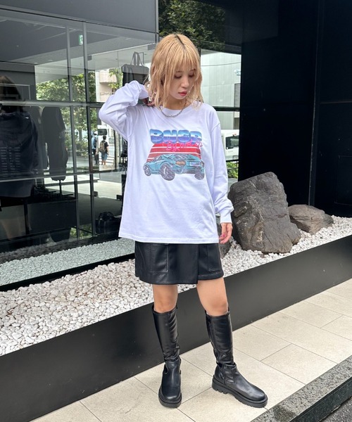 CIAOPANIC(チャオパニック)の「【ZOZO限定】BNCPスポーツカー(Tシャツ/カットソー・レディース・ブラック×レッド/ホワイト×シルバー/ブラック×ブルー/ブラック×パープル/ホワイト×イエロー/ホワイト×グリーン・XL/XXS/XXXL/XXL/S/L/XS/M)」の7枚目の写真