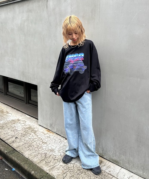 CIAOPANIC(チャオパニック)の「【ZOZO限定】BNCPスポーツカー(Tシャツ/カットソー・レディース・ブラック×レッド/ホワイト×シルバー/ブラック×ブルー/ブラック×パープル/ホワイト×イエロー/ホワイト×グリーン・XL/XXS/XXXL/XXL/S/L/XS/M)」の21枚目の写真