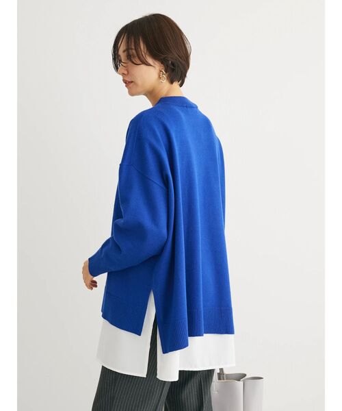 Green　Parks（グリーンパークス）の「もちやわモックネックプルオーバー（Tシャツ/カットソー・レディース・イエロー/杢グレー/ライトベージュ/ブルー/ブラック/パープル・FREE）」の18枚目の写真