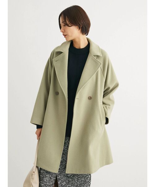 Green　Parks（グリーンパークス）の「もちやわモックネックプルオーバー（Tシャツ/カットソー・レディース・イエロー/杢グレー/ライトベージュ/ブルー/ブラック/パープル・FREE）」の22枚目の写真