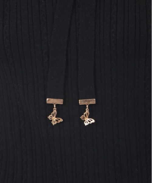 axes femme(アクシーズファム)の「機能付きチャームリボンニット(ニット/セーター・レディース・ブラック/ピンク/キナリ・FREE)」の14枚目の写真