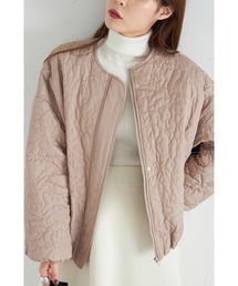 【ZOZO限定】フラワーキルティングブルゾン
