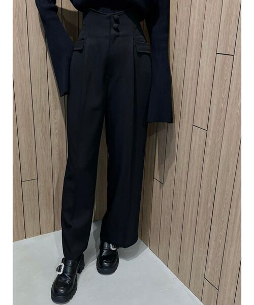 EATME（イートミー）の「ウエストマークワイドパンツ（その他パンツ・レディース・ブラック/ブルー/アイボリー・SMALL/MEDIUM）」の4枚目の写真