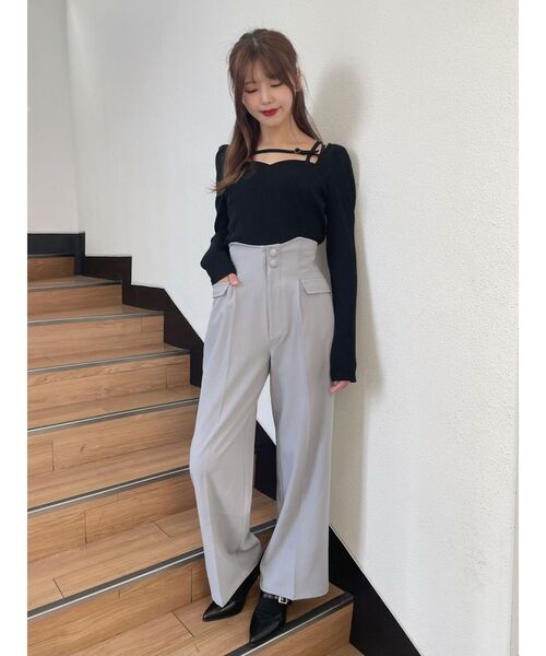 EATME（イートミー）の「ウエストマークワイドパンツ（その他パンツ・レディース・ブラック/ブルー/アイボリー・SMALL/MEDIUM）」の20枚目の写真