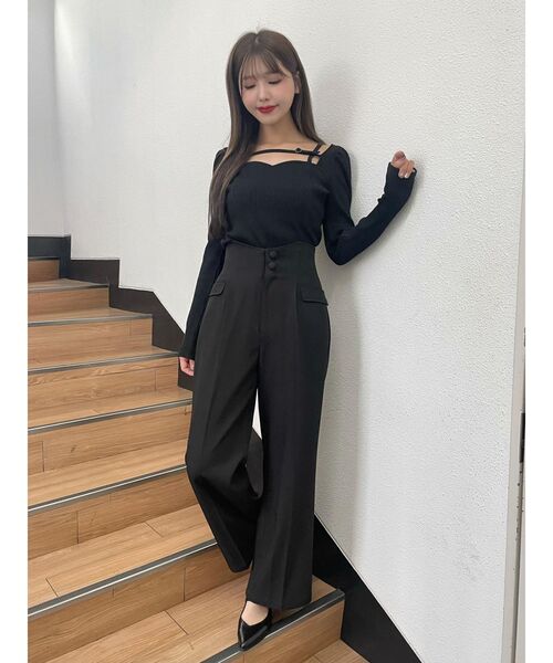 EATME（イートミー）の「ウエストマークワイドパンツ（その他パンツ・レディース・ブラック/ブルー/アイボリー・SMALL/MEDIUM）」の22枚目の写真